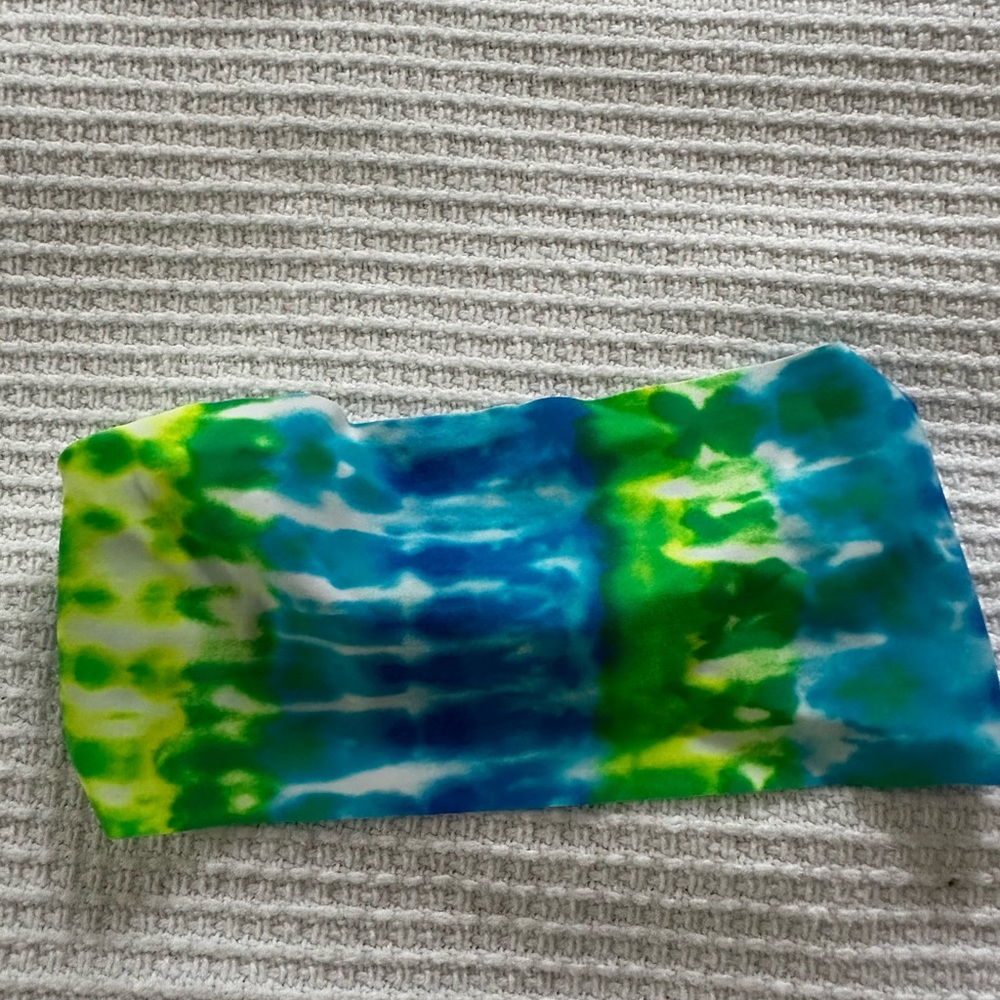 Tie-Dye Hippie Runner Headband in Blue and Green